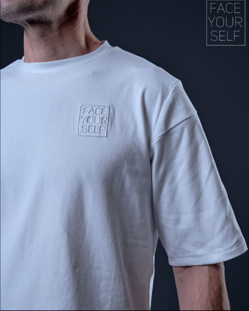 Tee shirt unisexe BELIEVE blanc