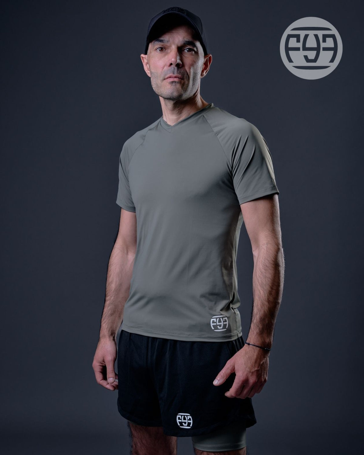 T-shirt technique FIGHT Kaki