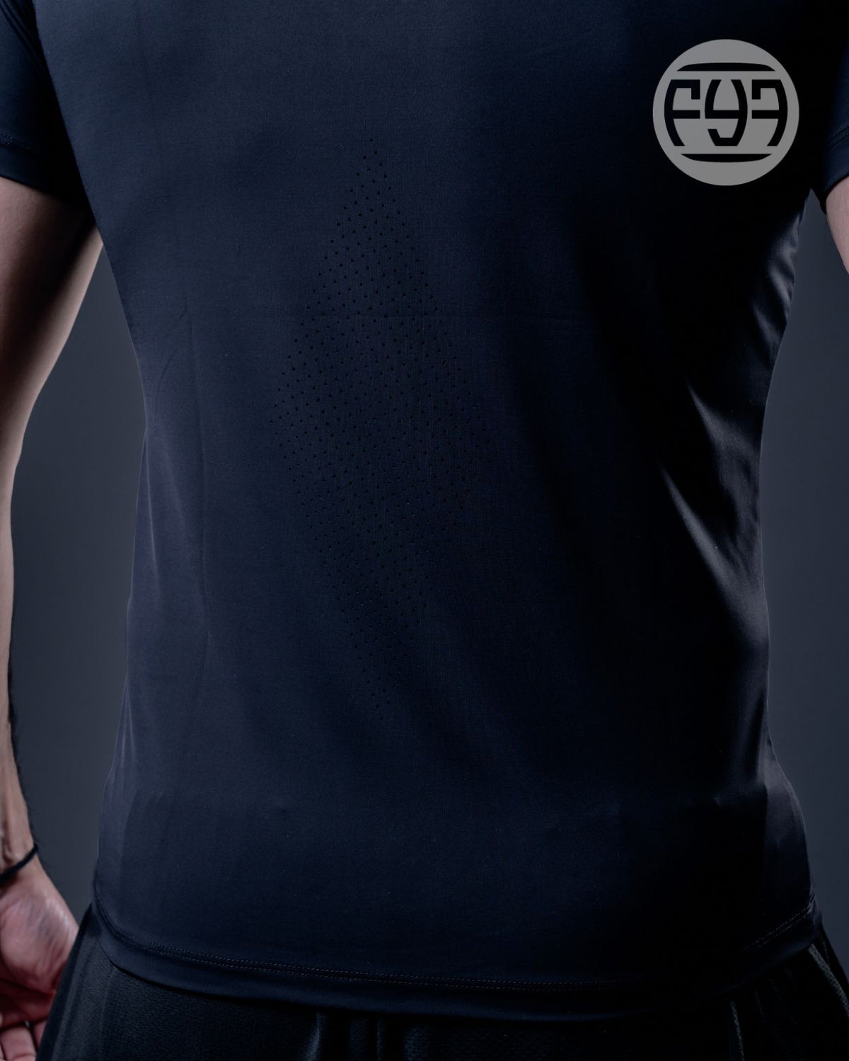 T-shirt technique FIGHT Black