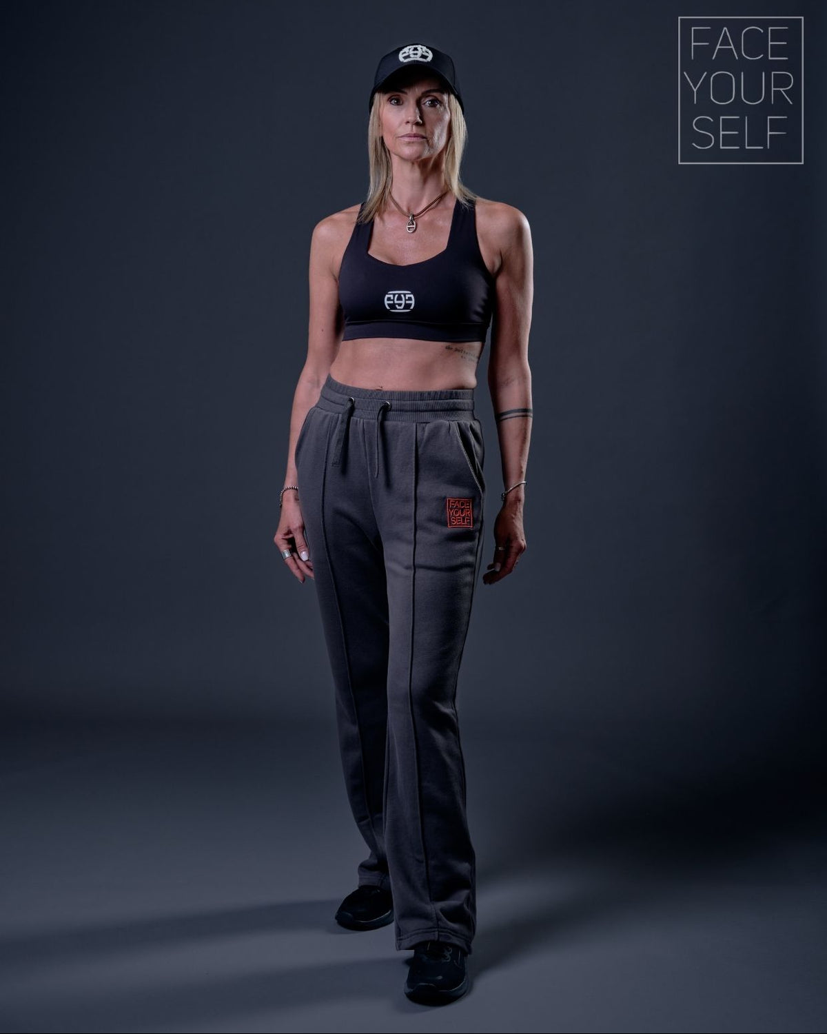 Pantalon survêtement femme HOPE gris foncé