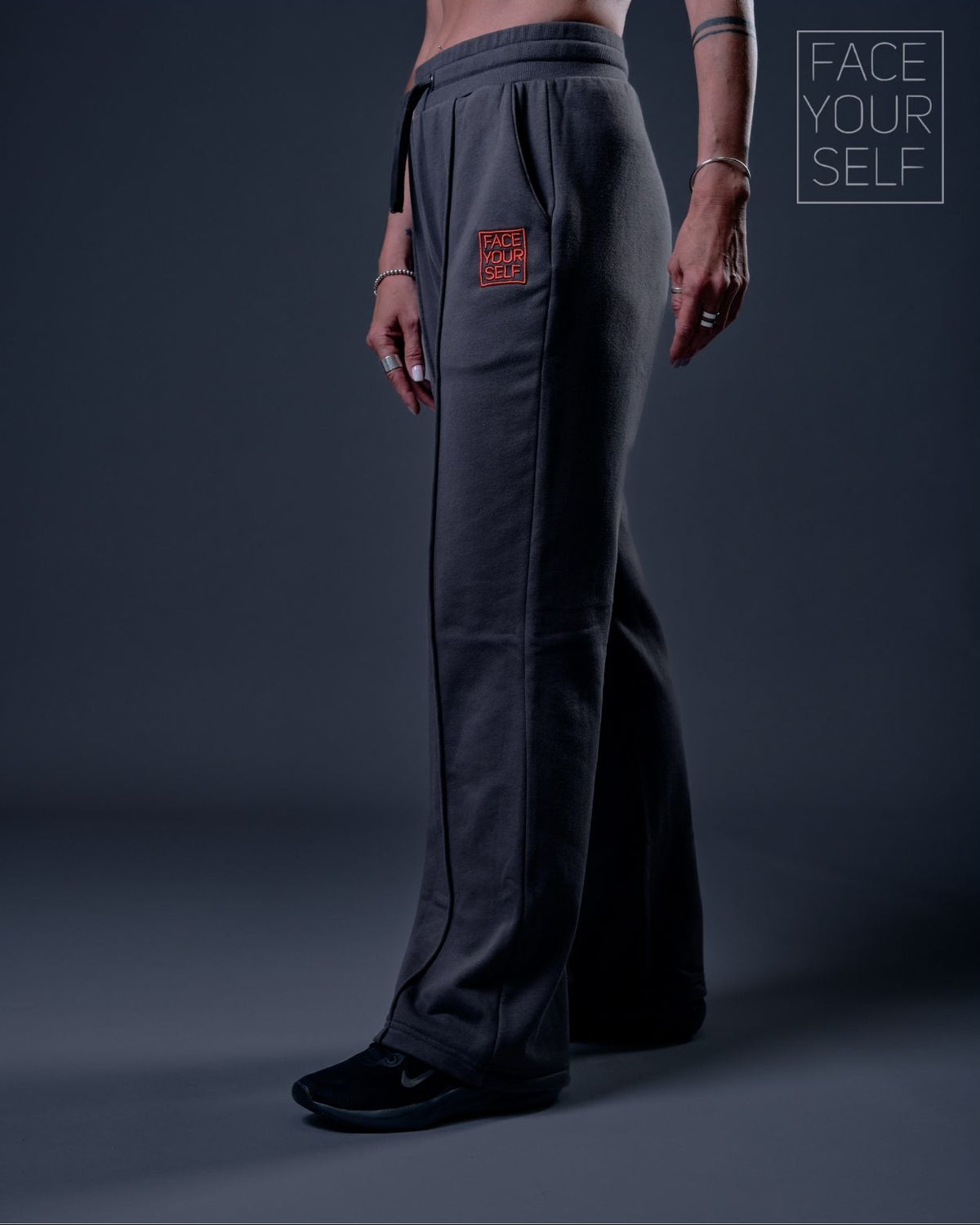 Pantalon survêtement femme HOPE gris foncé