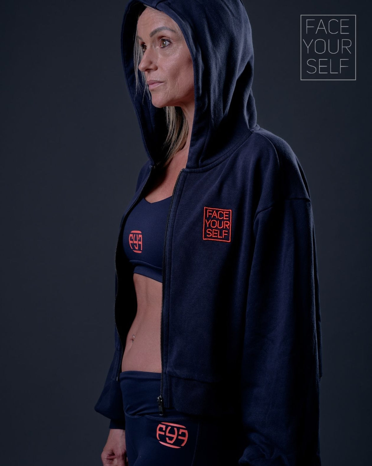 Veste zippée femme PROUD Navy