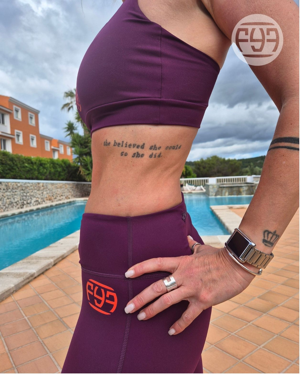 Legging sport WELL Purple