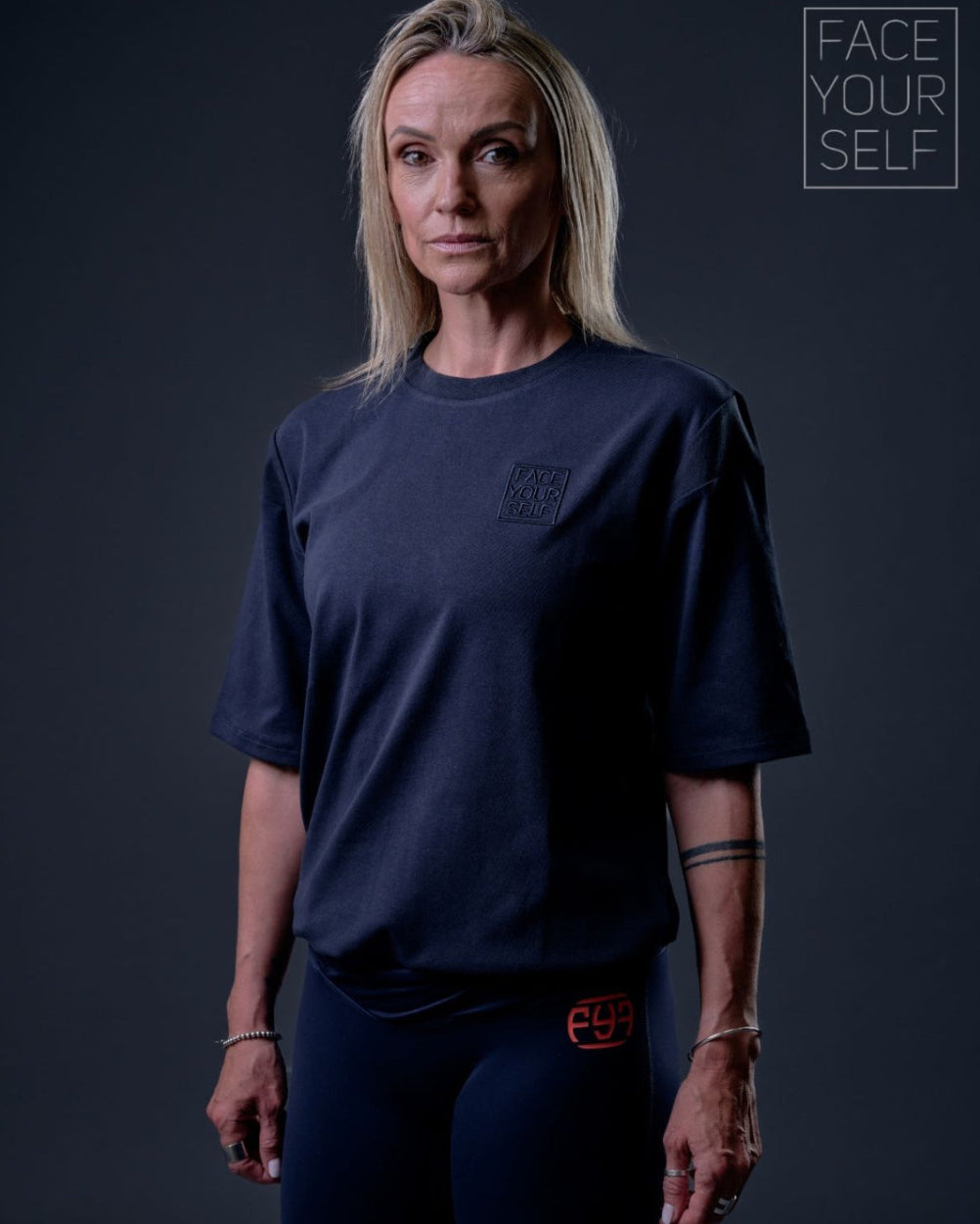 Tee shirt unisexe BELIEVE navy