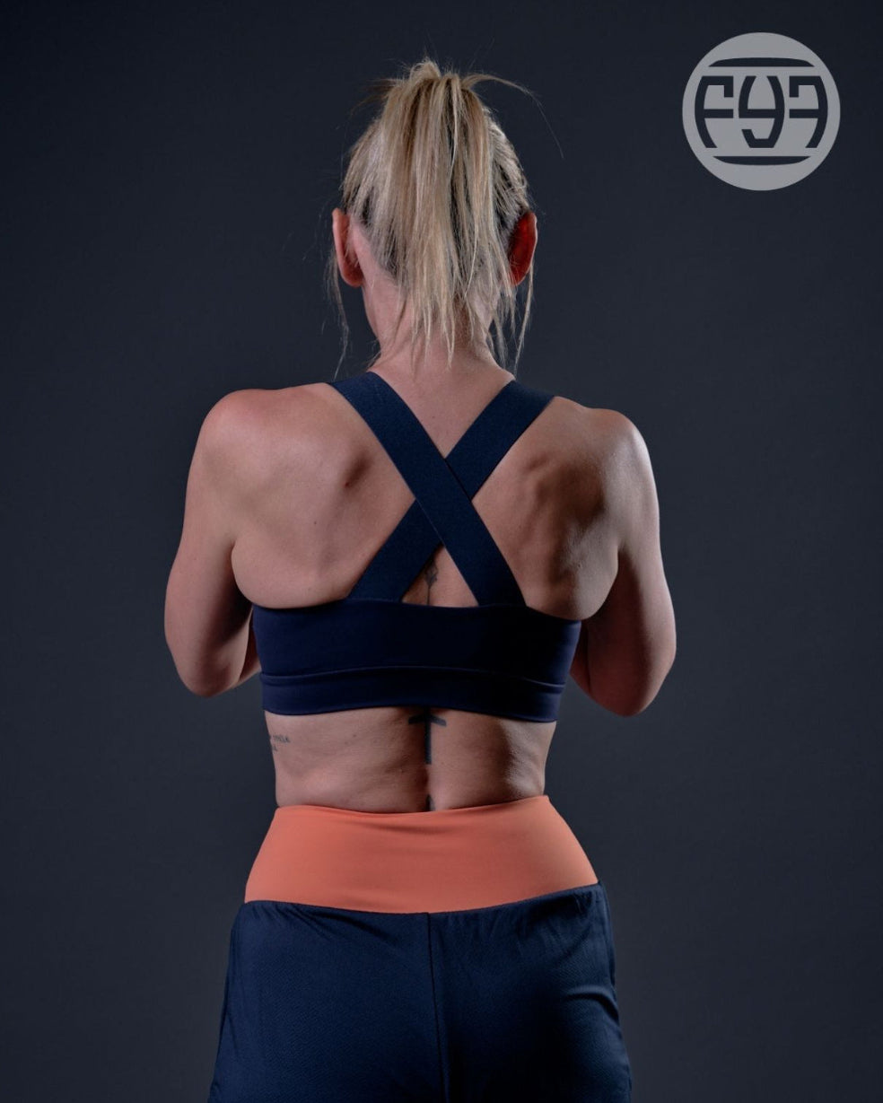 Brassière sport femme SKILL Navy