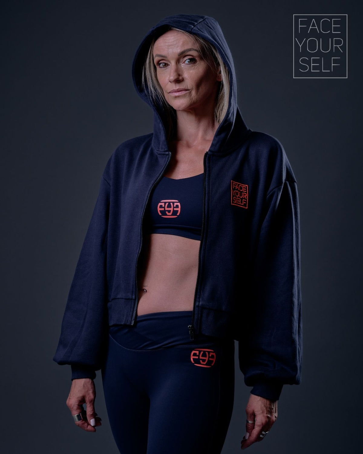 Veste zippée femme PROUD Navy