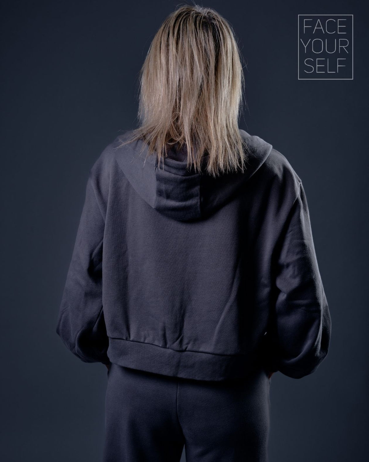 Veste zippée femme PROUD Gris foncé