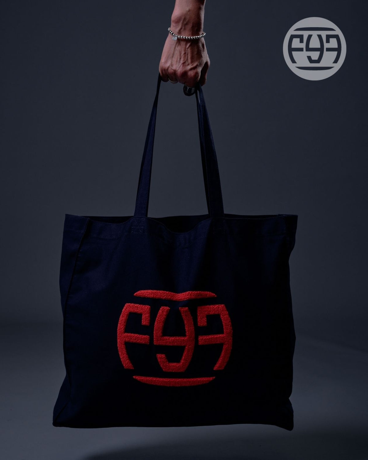 Tote Bag universel MOOVE Navy logo brodé Orange
