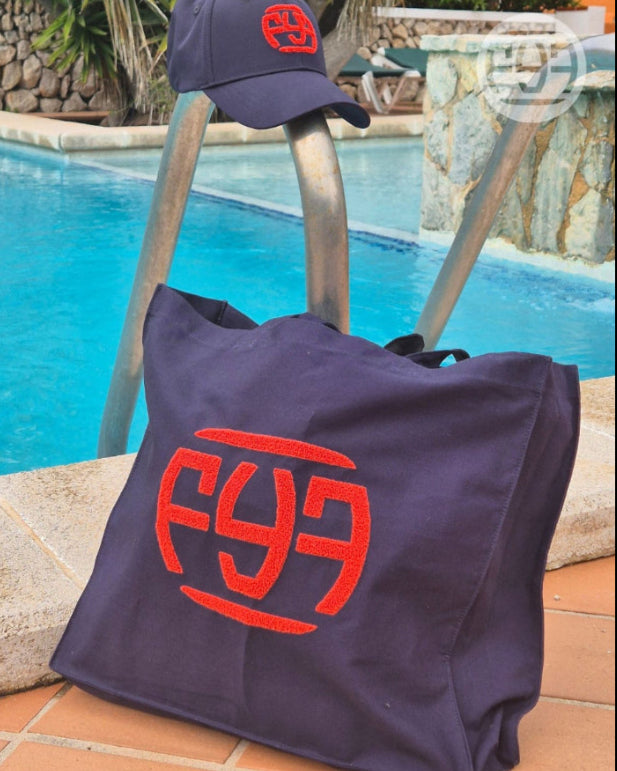 Tote Bag universel MOOVE Navy logo brodé Orange