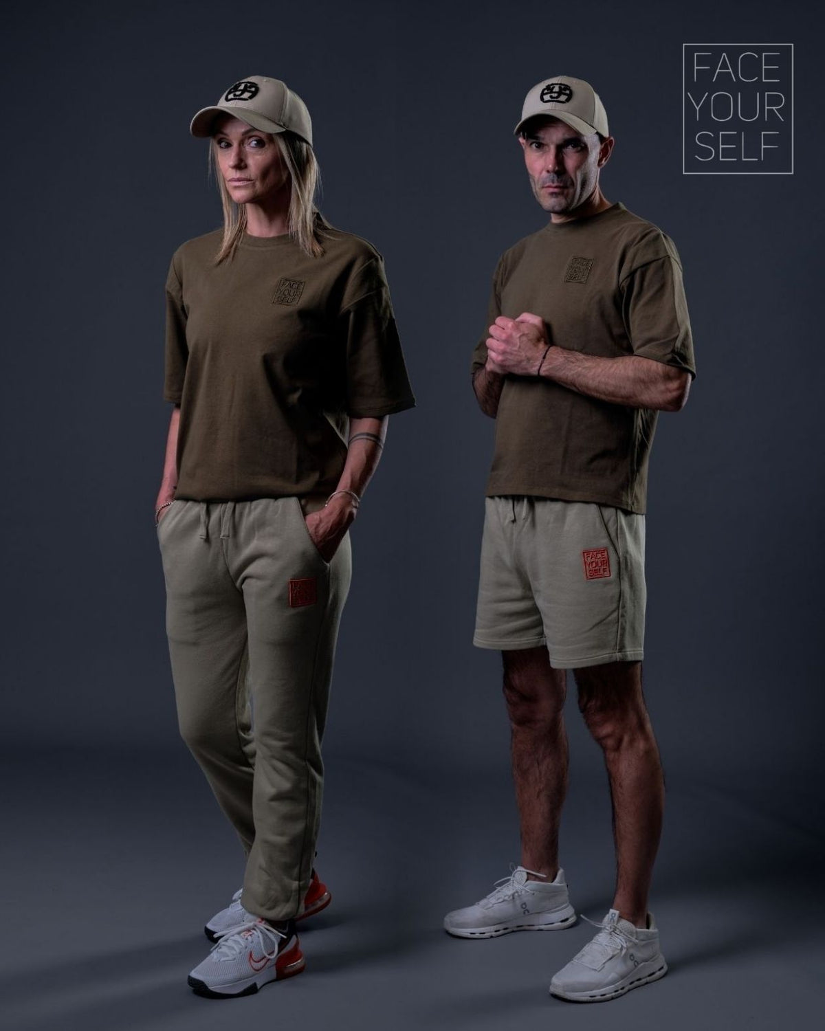 Tee shirt unisexe BELIEVE kaki